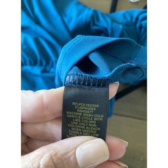 Ryegrass Women's‎ Blue Faux Cross Blouse XXL Career Closet Staple - Picture 6 of 6